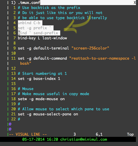 tmux bind mac command key