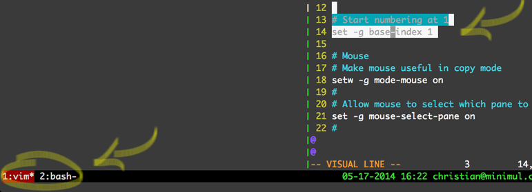 Increased Developer Productivity with Tmux, Part 2: ~/.tmux.conf